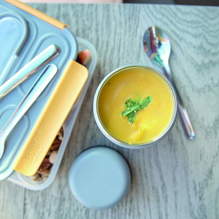 Контейнер для їжі Built Stylist, сірий, 9 х 15,5 см, 490 мл