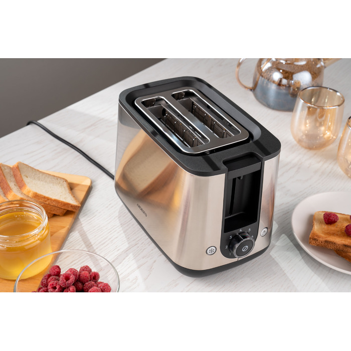 ARDESTO Тостер Steel Collection T-K200 800Вт, метал+пластик, сріблястий+чорний