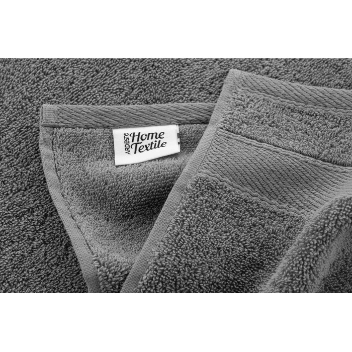 ARDESTO Полотенце махровое SuperSoft, серое, 30х50см, 100% хлопок