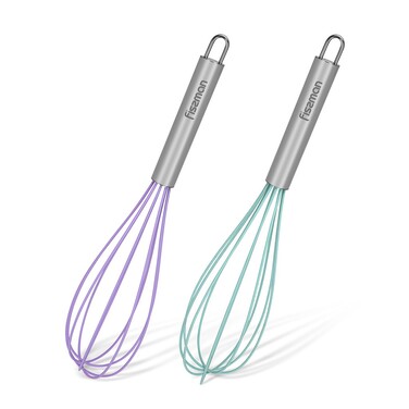 Збивалка Fissman 30,5 см зі стальною ручкою силікон (1197)