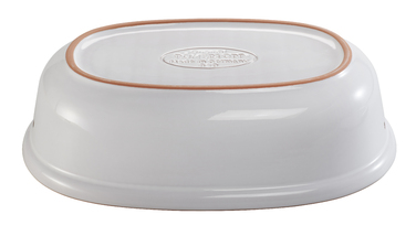 Горшок для хранения хлеба овальный 40 х 20 х 28 см белый Römertopf