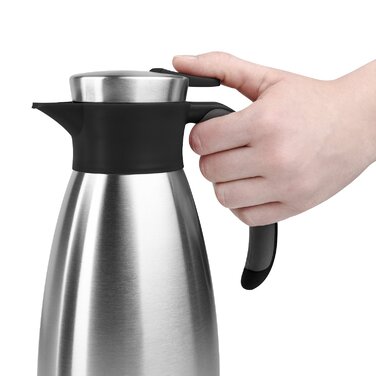 Термос-чайник 1 л чорний Soft Grip Emsa