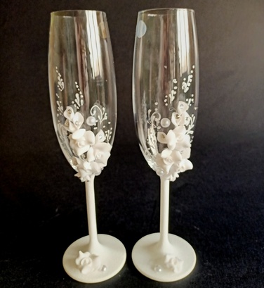 фужери Весільні  2 шт Crystalex (Love) 1090 BOHEMIA