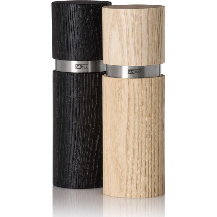 Мельница для перца и соли 15 см, набор 2 предмета, черный/бежевый Textura AdHoc