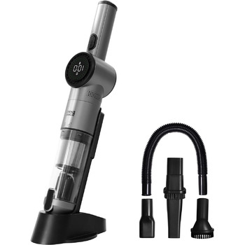 Беспроводной ручной пылесос LIFETIME 17000PA - вкл. USB-C Зарядный кабель и вилка I Сильный литий-ионный аккумулятор I Автомобильный пылесос Ручной пылесос без мешка для шерсти домашних животных I Ручной ручной пылесос