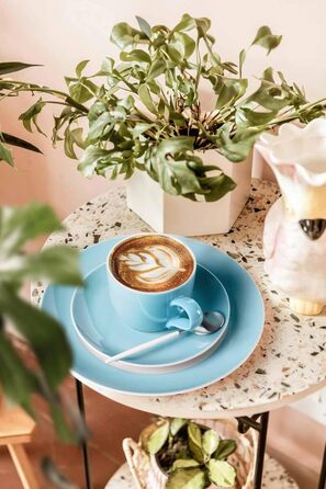 Кавовий сервіз на 6 персон, 18 предметів, блакитний Liberty Pure Colors Seltmann Weiden