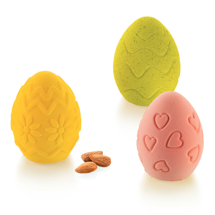 EGG HUNT Силіконова форма 'яйце з декором' Ø53 мм, h67 мм (100 мл х 11)