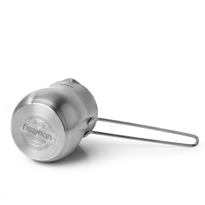 Турка для варіння кави Fissman 8x9 см / 550 мл з індукційним дном (3310)