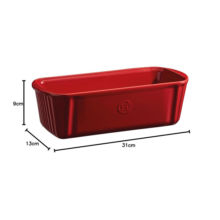 Форма для випікання хліба прямокутна 31,5 х 13,5 х 9 см, бордова Emile Henry