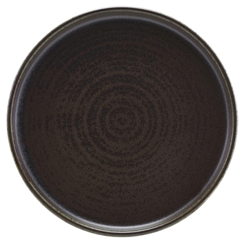 Тарілка презентаційна 21x2, 2 см з низьким вертикальним бортом, Terra Porcelain Black, GenWare