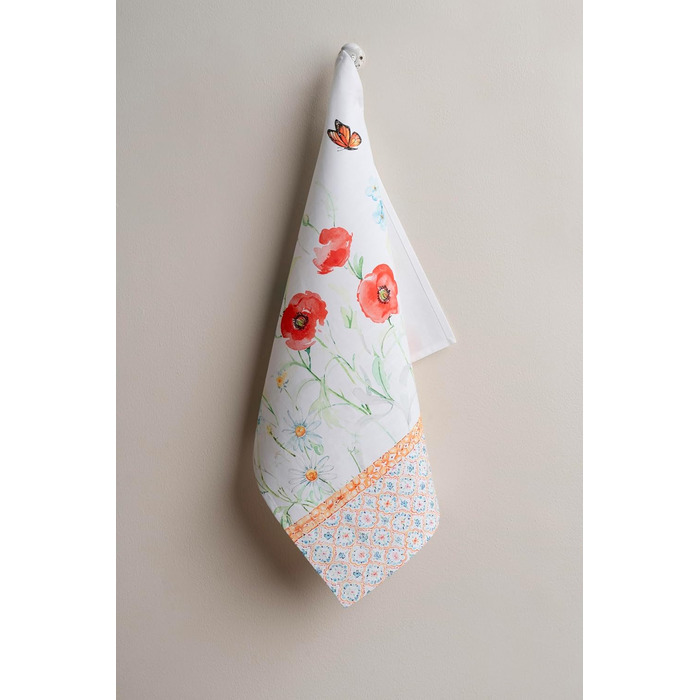 Набір з 3 багатоцільових кухонних рушників Maison d&39 Hermine Rural Christmas, 100 бавовна Барні рушники День подяки/Різдво (50 см x 70 см) (14 - Summer Whisper)