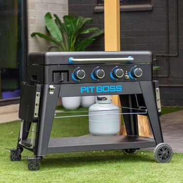 Портативный газовый гриль на 4 горелки, съемный, со столом Pit Boss Ultimate