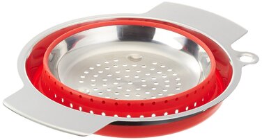 Друшляк складаний силіконовий, червоний 24 см Rosle