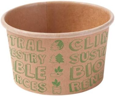 Набір паперові стаканчики для морозива 1000 шт. 125 мл BIOZOYG