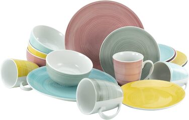 Набір посуду на 4 персони, 16 предметів, Pastello Creatable