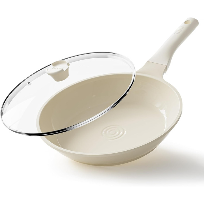 Сковорода 28 см з кришкою, керамічне покриття Redchef
