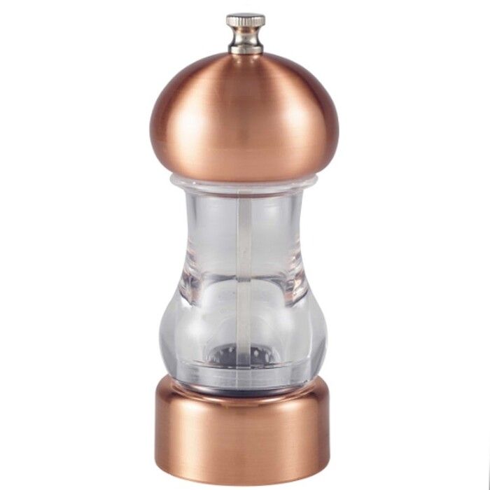 Млин для солі та перцю, 14 см, акрил/мідь, GenWare