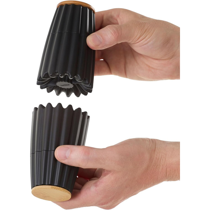 Мельница для перца и соли двойная магнитная, черная MagTwo AdHoc