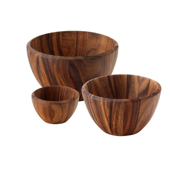 Набір салатниць, дерево акації 30, 25 і 15,5 см Continenta