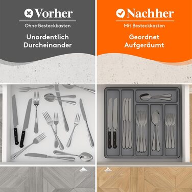 Органайзер для столових приборів 32 х 30 х 5,4 см Lifewit