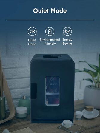 Міні-холодильник з функцією охолодження 15 л чорний FOHERE