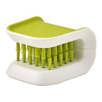 Щітка для чищення ножів та столових приборів Joseph Joseph Cleaning & Organisation, зелена, 8,0 х 7,6 х 5,2 см