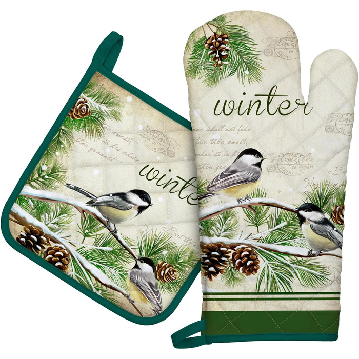 Набір з 2 кухонних рукавичок Arquiel з тримачем для каструлі Gnome Autumn Orange Checked Gnome Autumn Orange Checked Set of 2 шт., 100 бавовняні кулінарні рукавички, термостійкі кухонні рукавички для приготування їжі, осінній декор, подарунки для жінок (з