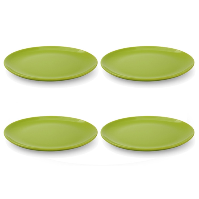 Набір тарілок 25 см, 4 предмета, лаймовий Happymix Friesland