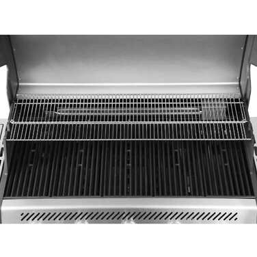 Газовый гриль SANTOS S-518, с боковой и задней горелкой, нержавеющая сталь 890604 Код: 010959