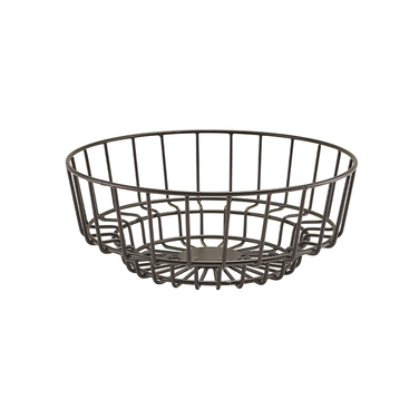 Корзина 25*10 см, черная, металлическая, GenWare