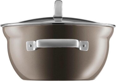 Каструля 20 см зі скляною кришкою, сіра Fusiontec Mineral WMF