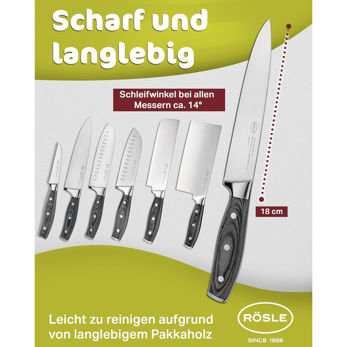 Ніж для м`яса 18 см Wolfgrey Rosle