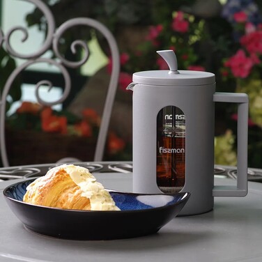 Заварювальний чайник з поршнем Fissman MAROCCHINO 800 мл скляна колба (9087)