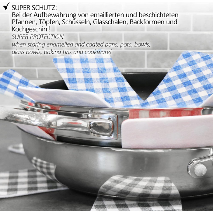 Набор из 9 фетровых подставок под горячее 38 см, синий/красный/черный Com-Four