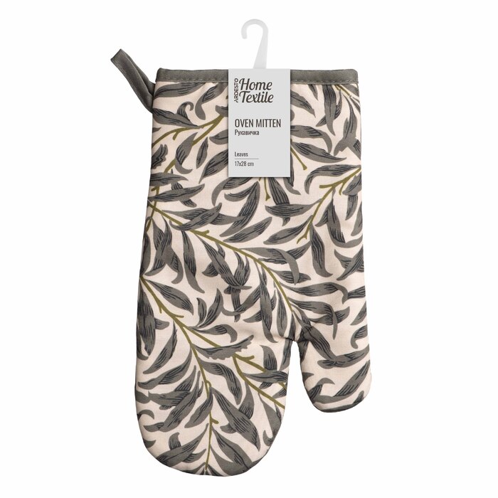 Рукавичка Ardesto Leaves 17х28см, 90% поліестер, 10% бавовна