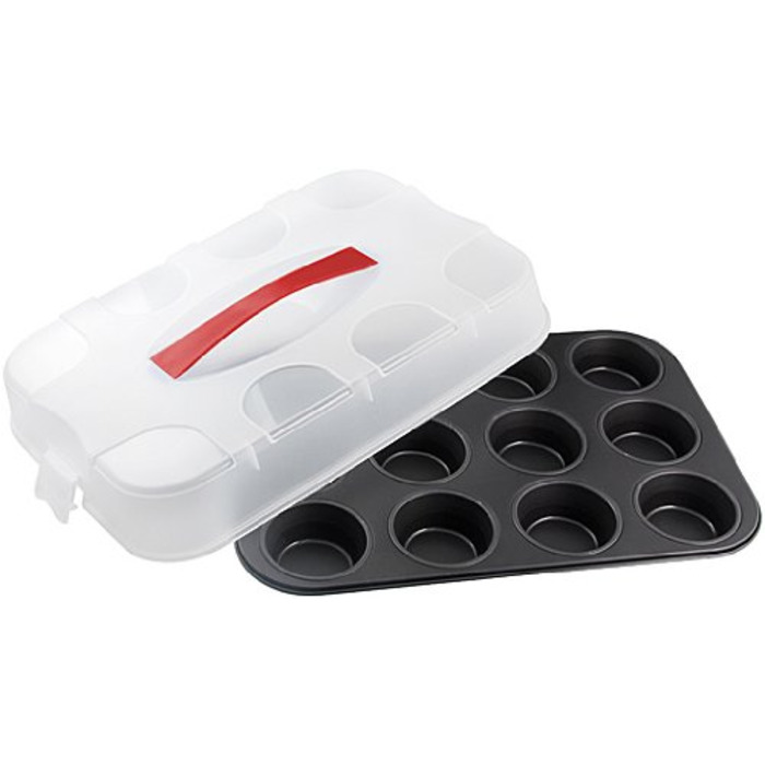 Форма для випічки на 12 мафінів з кришкою Bake Go Dr. Oetker