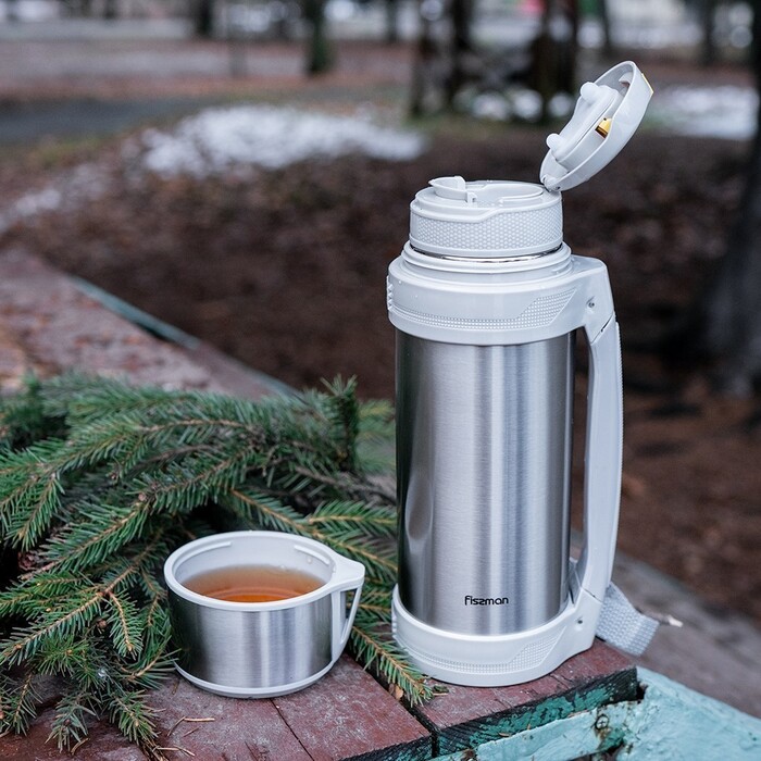 Термос Fissman 1000 мл нержавіюча сталь (9849)