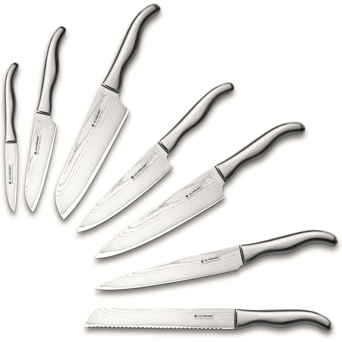 Ніж шеф-повара, 15 см дамаська сталь, нержавіюча сталь Le Creuset