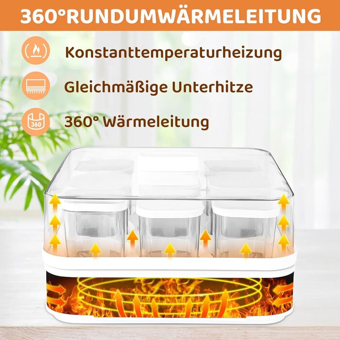 Йогуртница на 9 порционных стаканчиков 170 мл, 40 Вт Clevich