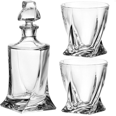 Набор Квадро для виски 1+2 стакана 8101 BOHEMIA