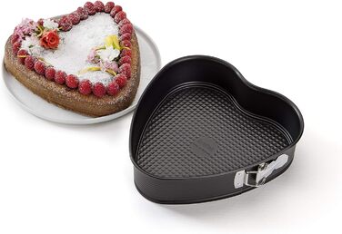 Форма для выпечки в форме сердца, Ø 26 см Special Creative Heart Форма для выпечки Фирменная форма для выпечки, для выпечки с любовью, большое сердце для ваших любимых людей, количество , цвет черный, 7410