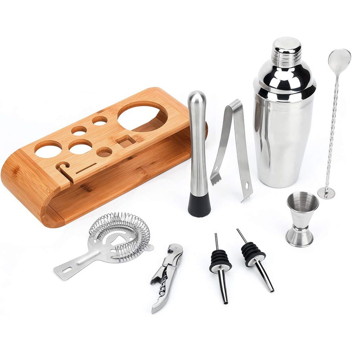 Барний набір для коктейлів, 10 предметів Autumndeer