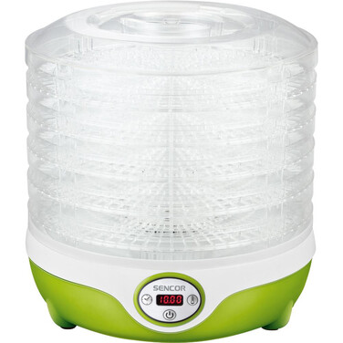 Дегідратор на 5 полиць, 240 Вт, зеленый SENCOR