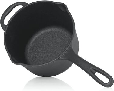 Сотейник чавунний 2 л з кришкою BBQ-Toro