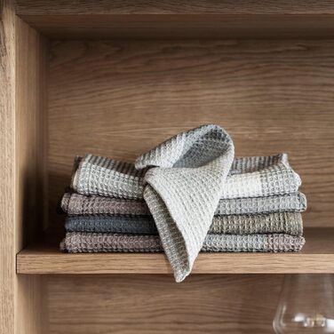 Набір із 2 рушників для посуду 25 x 25 см, коричневий/синій Gano Blomus