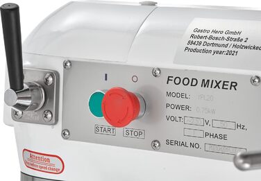 Професійний тістомісильний апарат 20 л GastroHero