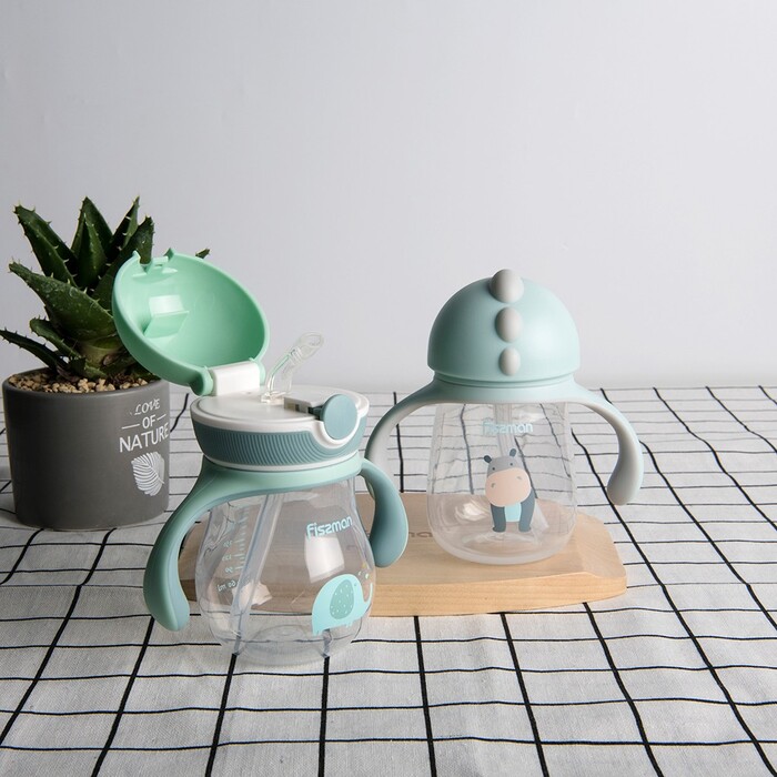 Бутылка для воды Fissman 260 мл с трубочкой (6904)