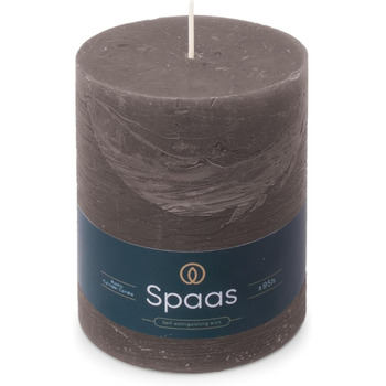 Свічка Spaas Rustic Pillar, 100/130 мм, 95 год, чорна (темно-сіра)