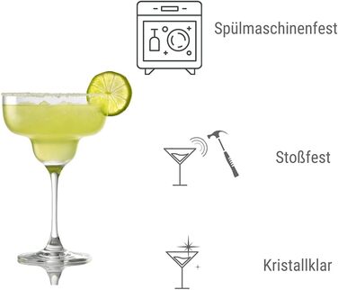 Коктейльні чаші Stlzle Lausitz Grandezza 240 мл / Набір з 6 келихів для мартіні/Келихи для аперитиву/Cosmopolitan Келихи Посудомийна машина безпечна та ударостійка (коктейльні чаші)