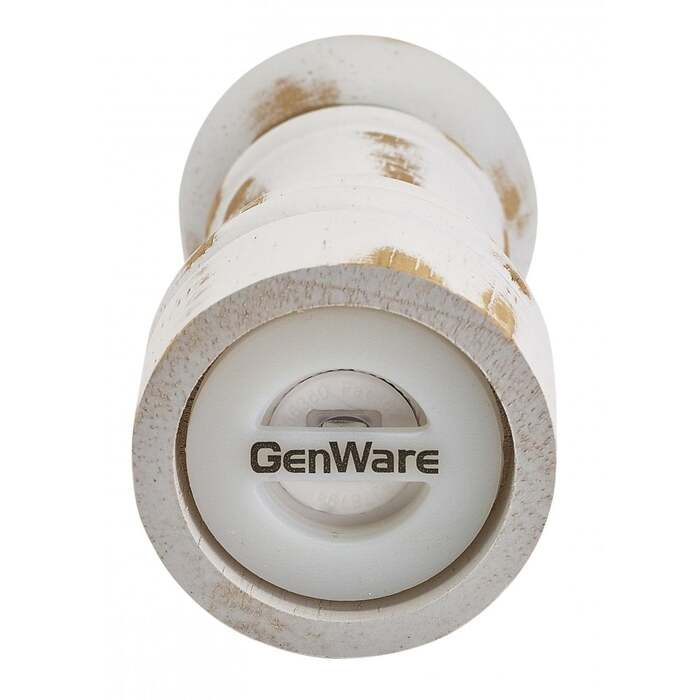 Мельница для соли и перца, 13 см,  белая деревянная, GenWare